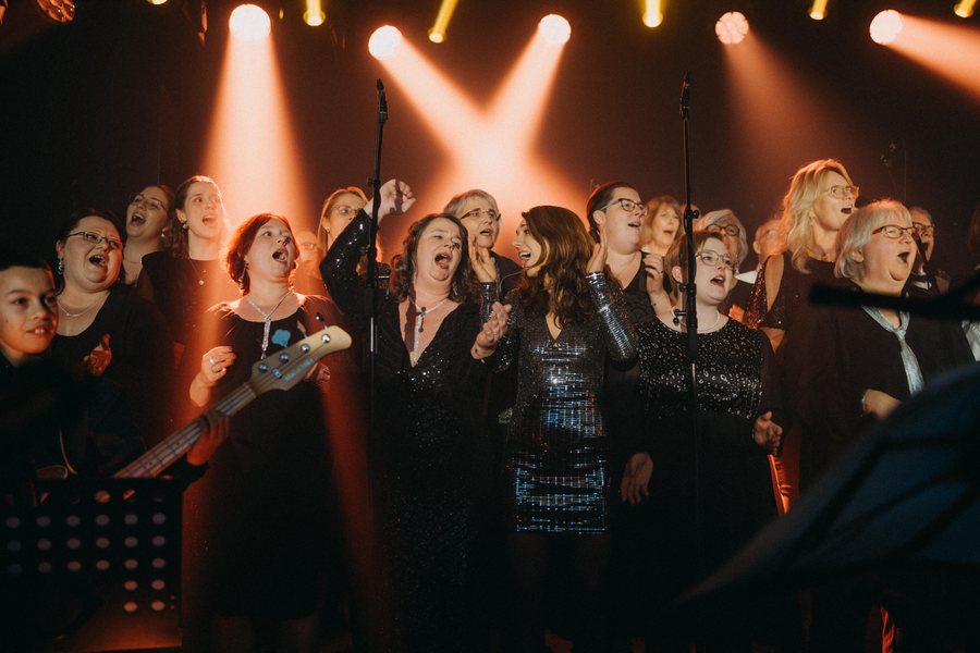 Chor beim gemeinsamen Singen
